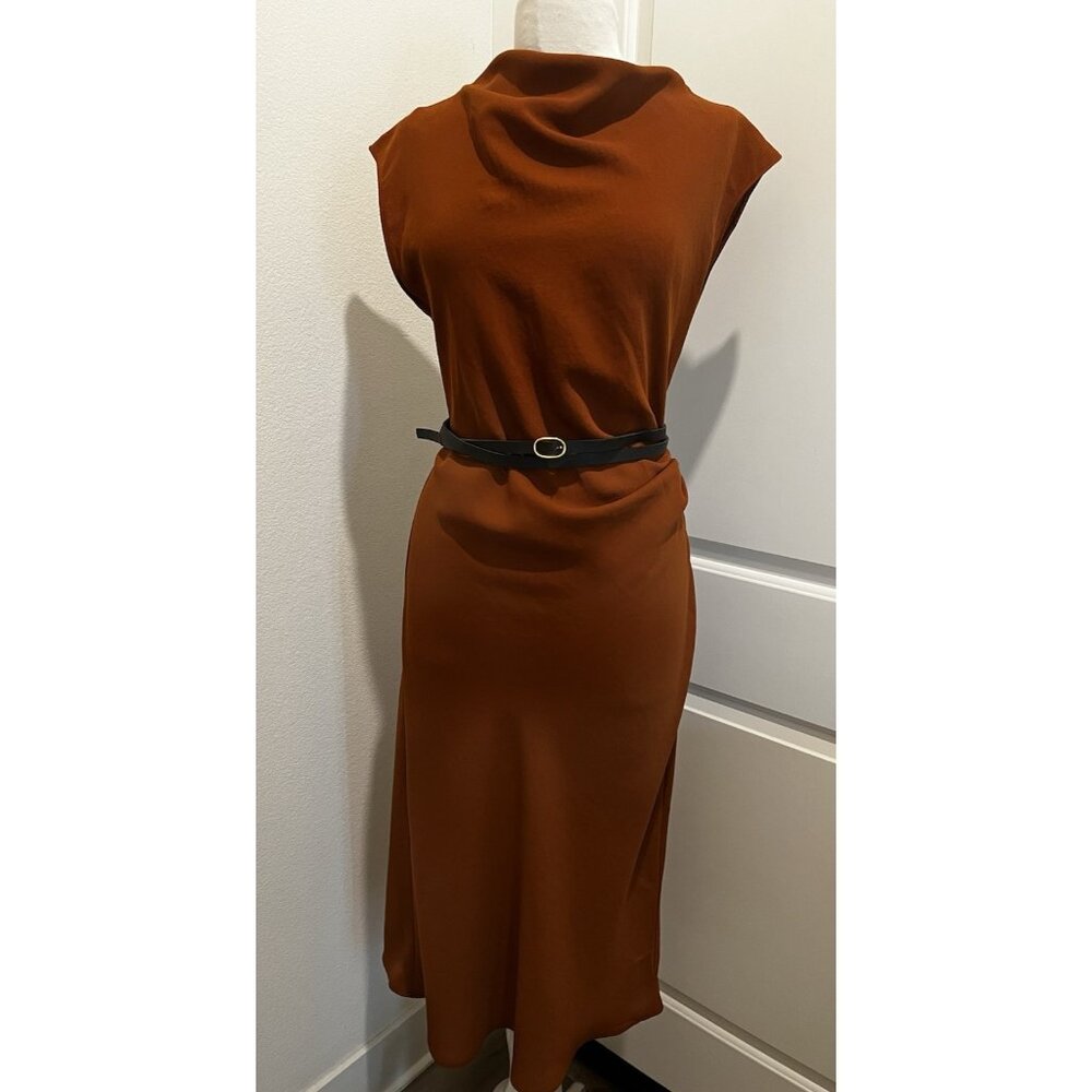 Zara Brown Midi Dress